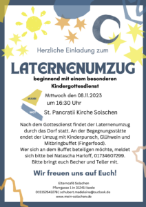 Einladung zum Laternenumzug